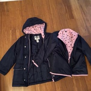 Girls snow set jacket 2 in 1 and snow pant size 6